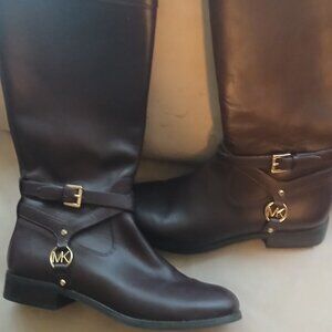 Michael Kors brown knee-high boots 8 m